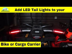 Bike Rack Taillights - Added safety when your vehicle lights are covered.