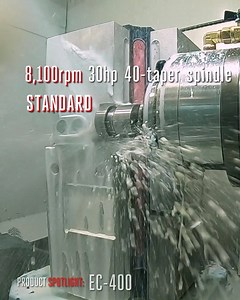 Check out the EC-400 Horizontal Machining Center. This machine can handle even the toughest jobs—whether you make a ton of the same parts, or a ton of different parts. Combine it with our Pallet Pool for additional high-volume production & unattended operation. To read more, visit http://ow.ly/OusV30rgxbp. #haascnc #haasautomation | Haas Automation, Inc.