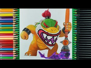 Dibujando a Bowser Jr. | The Super Mario Galaxy Movie | Drawing Bowser Jr.