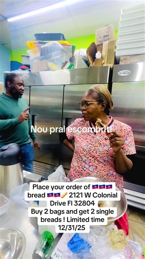 Nou pral gen escombrit nan Le Set Cafe bakery ! Passe prend pa ou an. #haitiantiktok🇭🇹 #haitianbread🥖🇭🇹 #goviral #orlandofoodie #ayiti Place your order of 🇭🇹🇭🇹🇭🇹bread 🇭🇹🇭🇹🥖 2121 W Colonial Drive Fl 32804 Buy 2 bags and get 2 single breads ! Limited time 12/31/25 @BelzinamyLove70 @Neg Machan Desalin