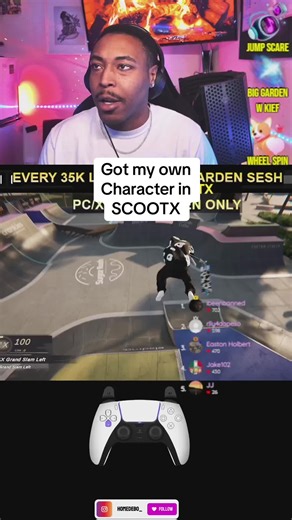 Character Creation in SCOOTX Game Highlights