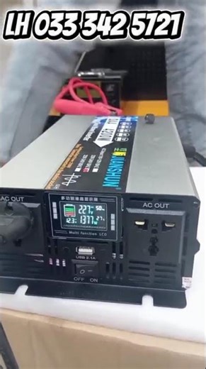 BỘ CHUYỂN ĐỔI ĐIỆN 4200W SÓNG SIN CHUẨN 12V-24V-48v lên 220v -LH Zalo 033.342.5721