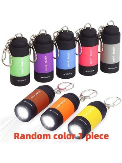 XIANG YU 1pc USB Rechargeable Mini Rotary Switch High Brightness LED Flashlight Keychain For Nighttime, Illumination, Outdoor Use Halloween Car Accessories Bag Charm Backpack For School Cute Goth Y2k | SHEIN