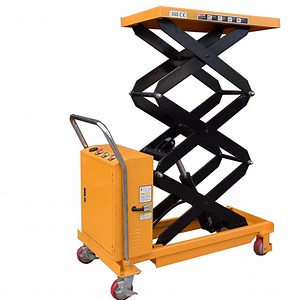 [Hot Item] Hydraulic Manual Lifting Table Manufacturers Scissor Mobile Trolley