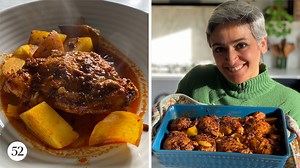 Chetna Makan returns with an intensely flavorful harissa chicken and potato bake that can be prepared and served in one pan. Recipe here: https://f52.co/3qm4N0U | Food52