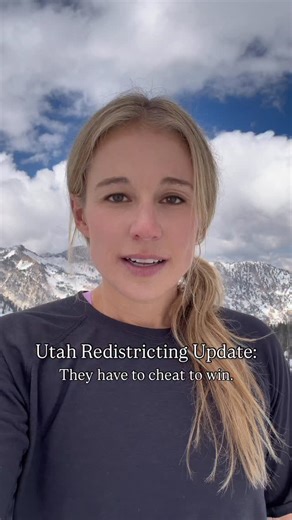 This morning, Republican lawmakers in Utah rammed through another gerrymandered map and a likely illegal bill to silence voters. They know they can’t win fair and square, so they cheat to hold onto power. But the power of the people is stronger than any bill. We’re not backing down. We’ll see what the court says, keep fighting for fair maps, real representation, and a democracy that works for all Utahns. | Caroline Gleich