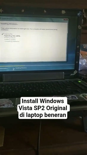Install Windows Vista SP2 Original di laptop beneran #windowsxp #windows #windowsvista #laptopjadul