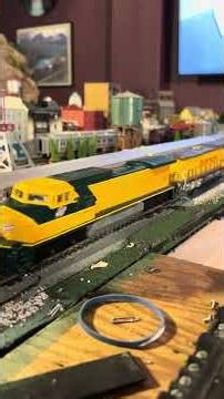 Long 4 Engine Hopper Train on my HO Layout #hoscaletrains #modelrailway