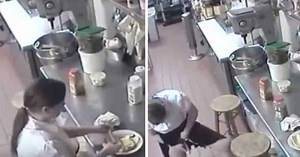 CCTV Footage Shows Waitress Using Customer’s Hotdog As Tampon Before Serving It
