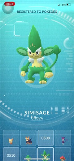 Pokemon GO - Pansage evolves into Simisage