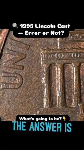 Eli on Instagram: "🔍 1995 Lincoln Cent — Error or Not? At first glance, the Memorial columns look filled, raised, and almost doubled… but this one is a great example of why not everything unusual is a true mint error. This 1995 penny is a copper-plated zinc cent, and what you’re seeing is a plating split / zinc exposure. When the thin copper layer cracks or separates, the bright zinc core shows through, creating shiny lines, rough texture, and areas that look like cuds or doubling. 🧠 Not a dou
