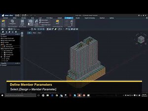 [midas nGen Tutorial] High Rise Reinforced Concrete Building_Design 02. Member Design Parameters