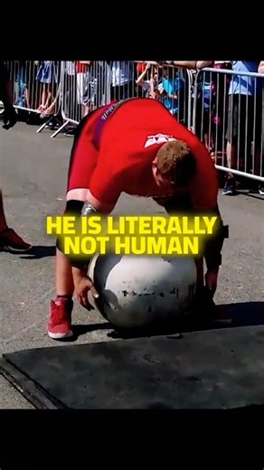 Lifting a 440 LB BOULDER 😱 Not Human #shorts #gym
