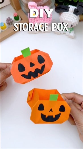 DIY Pumpkin Box Easy and Simple Halloween Craft idea
