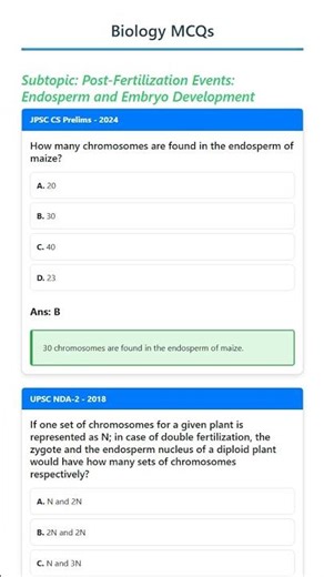 Post-Fertilization Events: Endosperm and Embryo Development