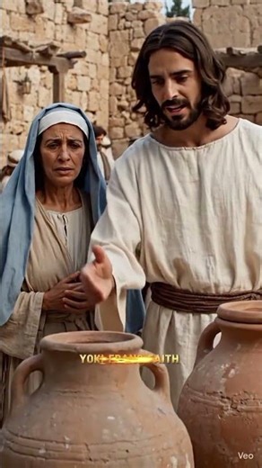 The Wedding at Cana | A Miracle Through Mary’s Intercession #jesus #shorts #jesusmiracle #biblestory