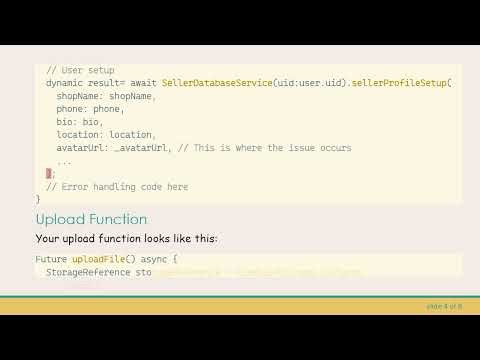 How to Fix Firebase Async Issues in Flutter: Handling Delayed Values for User Avatar Uploads