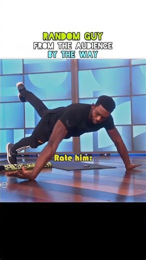 Random Guy Does Push-Ups With His Finger Tips 😳🔥 #shorts #ellendegeneres
