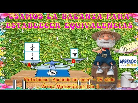 Usamos la balanza para establecer equivalencias - aprendo en casa 3° y 4° grado de primaria