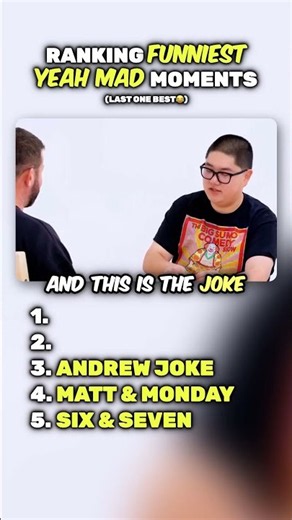 LAST ONE BEST! 😂 RANKING FUNNIEST YEAH MAD MOMENTS! 😂 #dadjokes