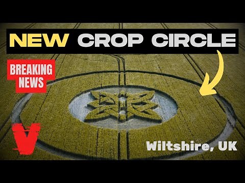 NEW CROP CIRCLE Appears Overnight in the UK (Made By UFO)