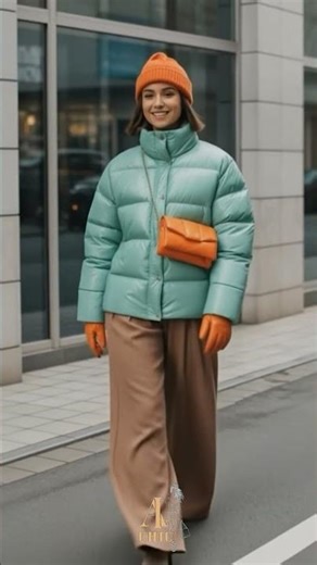 5 Luxe Shiny Puffer Jackets with Fur Details ♡ All AI-generated visuals #AICreated