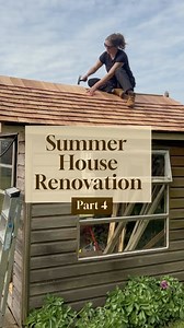 AD: The cedar shingles are on 🙌 What a difference adding a new roof onto the shed has made. The previous cedar roof was well past its best, it was rotten in so many places that the rain was pouring through it. I really wanted to reinstate this type of roof onto the shed so it was time to pick up my hammer and give it a go. 💪 A BIG thank you to @borderhardwood2022 for supplying the cedar shingles and the cedar ridge tiles too - they look amazing. 🙌 #renovation #cedarshingles #cedarwood #carpen