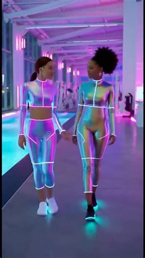 Iridescent Outfits and a Poolside Chat