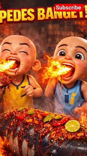 UPIN&IPIN KEPEDESAN Dan Keluar api dari mulutnya😱 #shorts