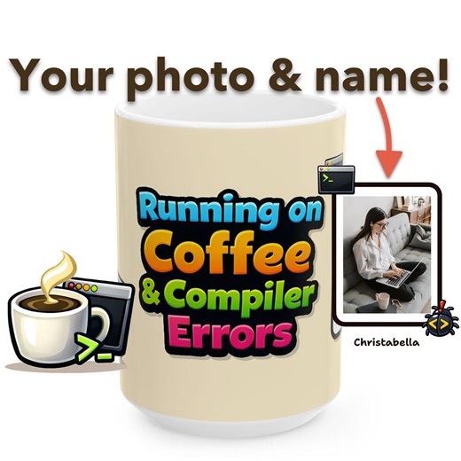 Personalized Programmer Mug - Compiler Coffee Cartoon Custom Ceramic Coffee Cup Gift - Etsy