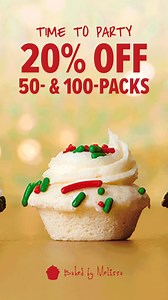 20% off 50 & 100-Packs 🎉 Celebrate every occasion with handcrafted, bite-size cupcakes made with the most delicious ingredients. Baked fresh & shipped nationwide! | Baked by Melissa