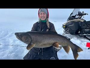 Remote Backcountry Lake Trout Ice Fishing