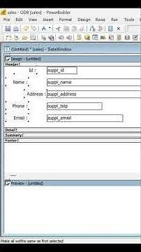 Create Datawindow Powerbuilder #shorts