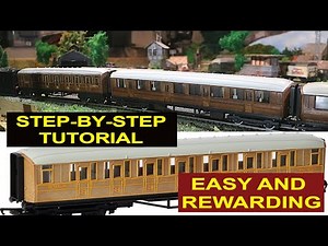 Teak Passenger Train Coaches - An Alternative Method - Hornby / Triang LNER Models - #modeltrain