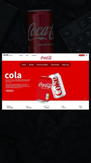 Which coke is your favourite? 3d coke animation #3danimation #cocacola #codingwithree #webdesigns