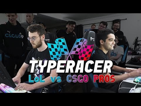 Which Pros can type the fastest? - Cloud9 LoL vs CS:GO Typing Challenge!