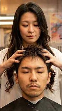 ✂️(ASMR) A Scissor Haircut by a Japanese Lady Barber So Gentle You'll Drift to Sleep