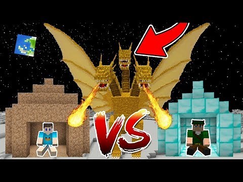 DESAFIO DA BASE VS GRANDE DRAGÃO DE TRÊS CABEÇAS NO MINECRAFT!!