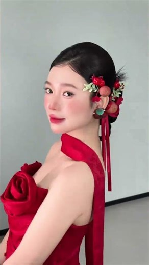 The soul of the new Chinese style lies in the head#New Chinese style#Bride s look#Morning