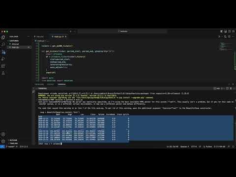 Retrieving OHLCV with the yfinance API (2/25)