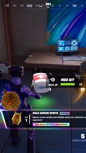 I FOUND THE GOLD DEMON SPRITE IN MY GAME 😈‼️ #fortnite #fortniteclips #fortniteshorts #gaming #fyp