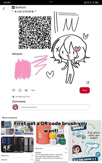how to import QR codes brushes on ibispaint! #ibispainttutorial #ibispaintx #ibispaint #viral #fyp