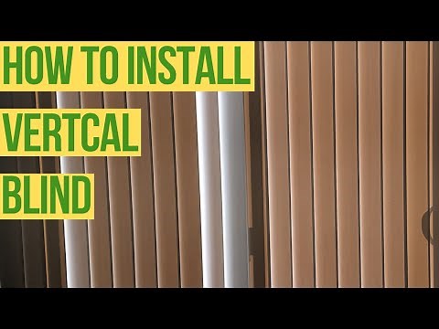 HOW to install VERTICAL BLINDS (for sliding door)