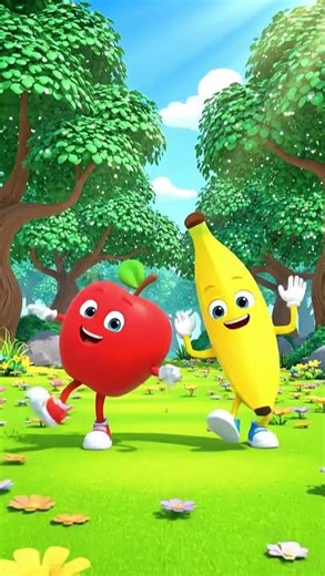 🍎🍌 Fruity Dance Fun! | Apple, Banana & Friends Groove to the Beat! 🥭🍊 | TinyLessons World