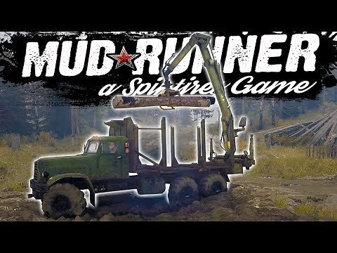 Spintires Mudrunner - Loading The Logs! - Spintires Challenge Mode - Spintires Mudrunner Gameplay