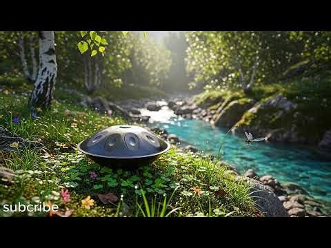 Soothing handpan notes blend seamlessly with the calming flow of river water | Handpan Music