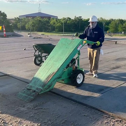 The Garlock roof cutter machine.