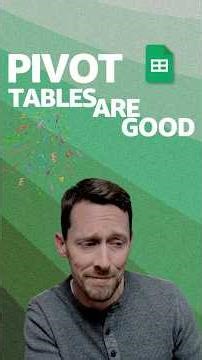 pivot tables are good and easy