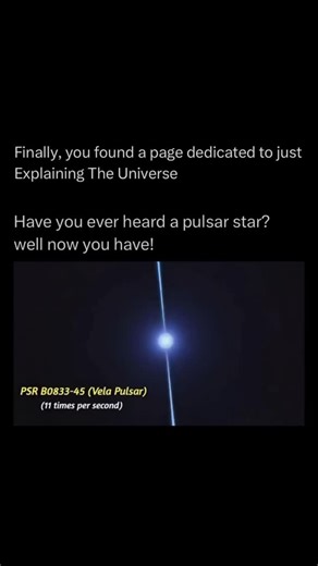Explaining The Universe | A pulsar is a special type of neutron star that spins incredibly fast and sends out beams of radiation from its magnetic poles. These... | Instagram