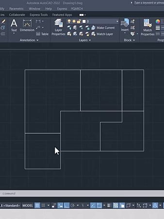 Convert single Line to double line in autocad #autocad #houseplan #housemap #housedesign #foryoupage #tiktok #foryou #trending #viralvideo #fppppppppppppppppppppppp #viral #3ddesign #2dplan